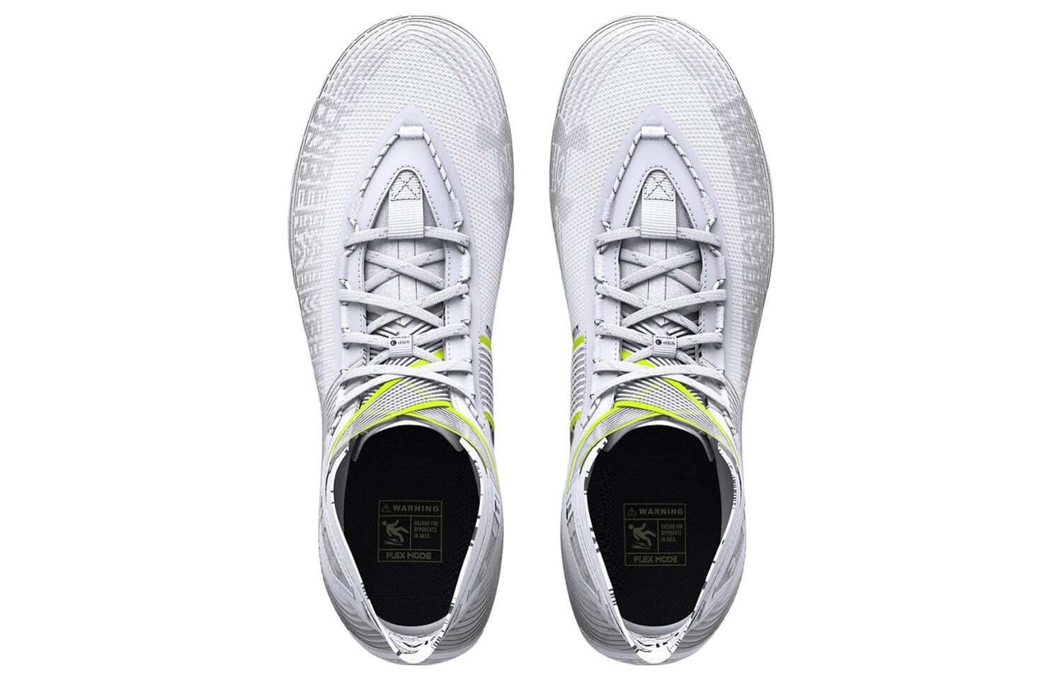 Кроссовки мужские высокие серебристо-белые Under Armour — фото 4