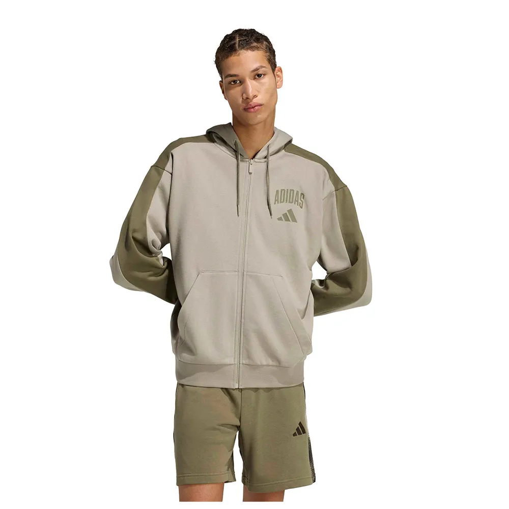 

Толстовка adidas Collegiate Fleece на молнии, бежевый