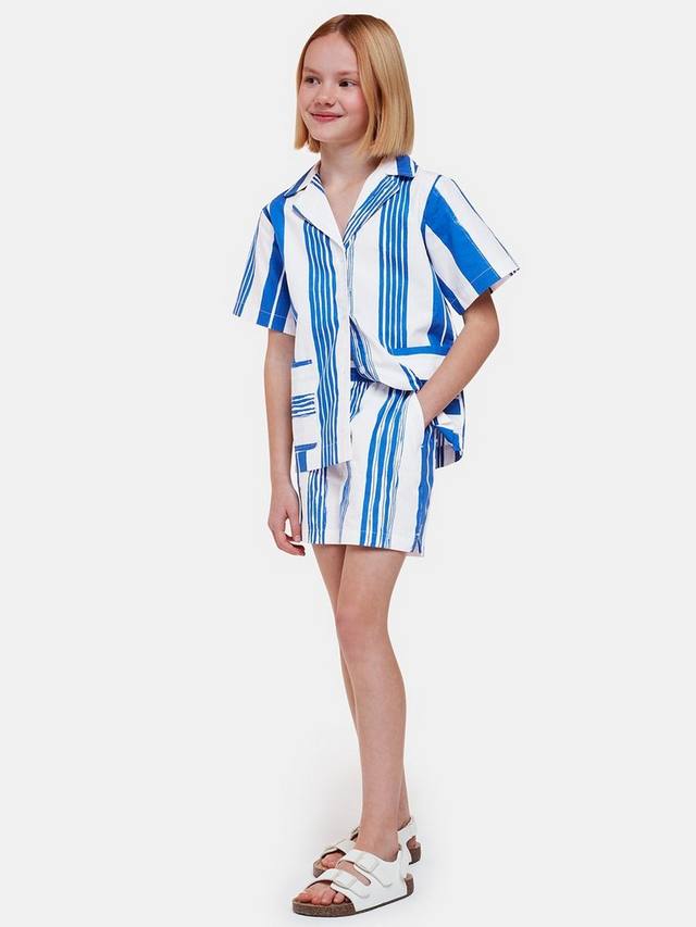 

Детские шорты Sammy в полоску Whistles, Blue/White