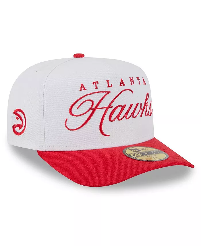 

Мужская шапка Atlanta Hawks 2025 NBA Draft A-Frame 59FIFTY, бело-красная, облегающая New Era