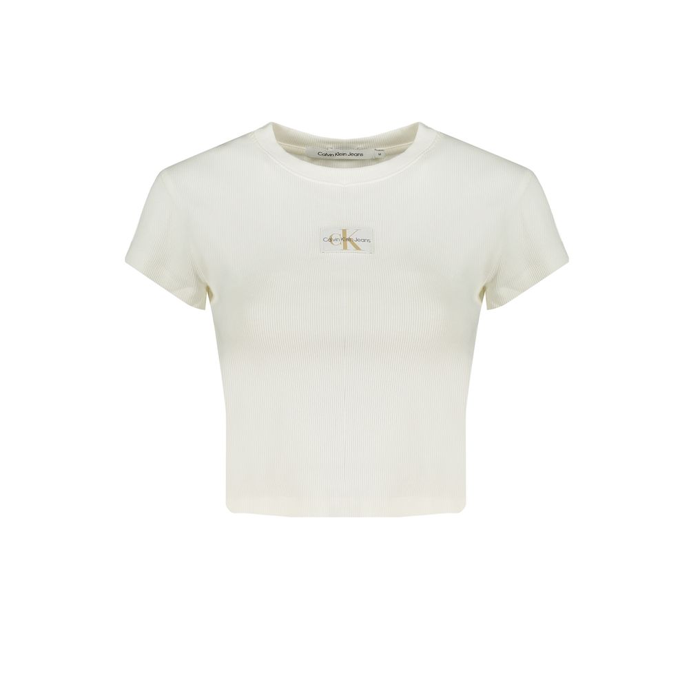 

Белые хлопковые топ и футболка Calvin Klein