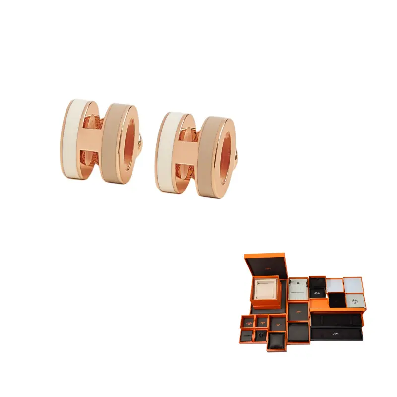 

Hermes Металлические серьги с лаковым покрытием, унисекс, цвет «Галактика»