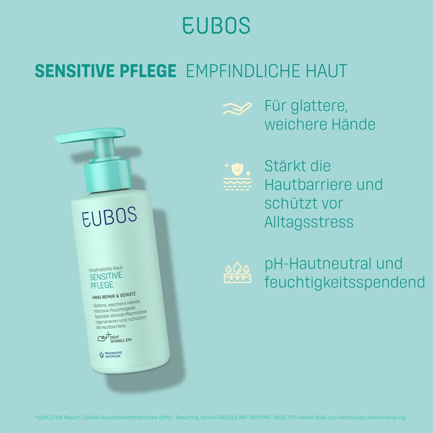 Крем для рук и ногтей EUBOS Sensitive Care Hand Repair & Protection, 150 мл Eubos — фото 3