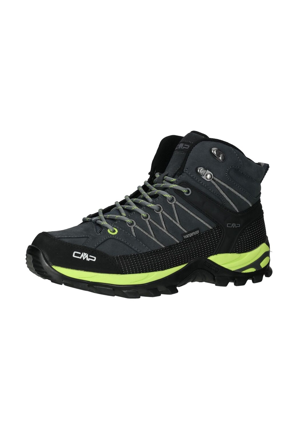 

Мужские походные туфли Rigel Mid WP CMP, цвет Antracite Limegreen