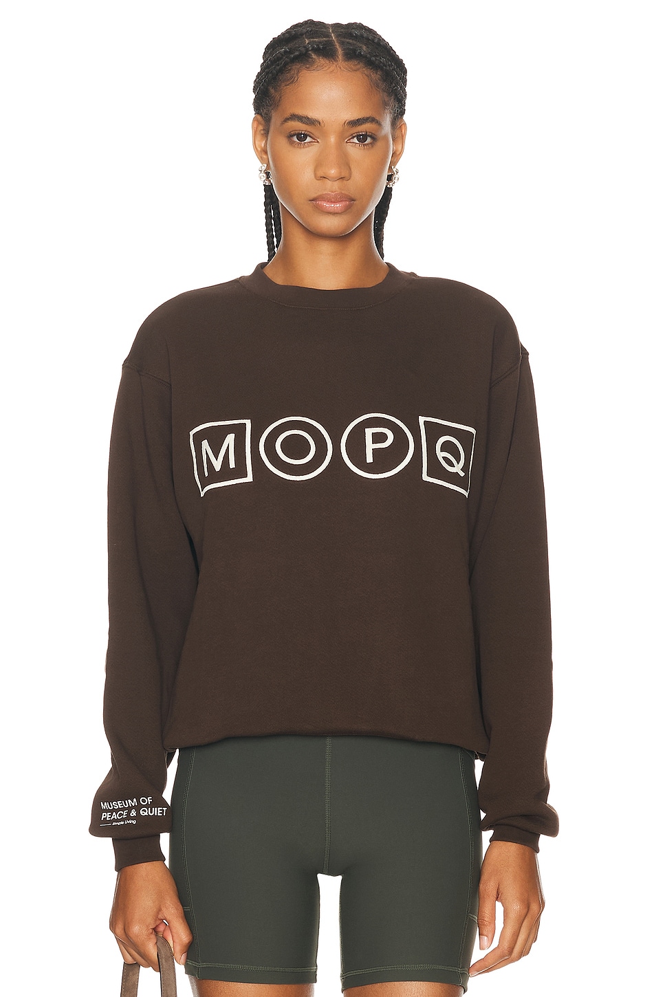 

Простая жизнь свитер Crewneck Museum Of Peace And Quiet, Brown