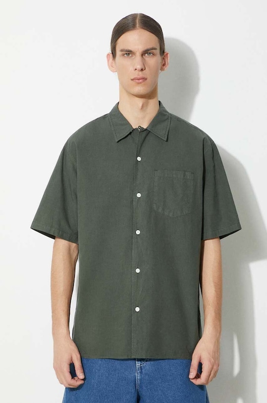 

Рубашка Carsten Cotton Tencel Norse Projects, зеленый