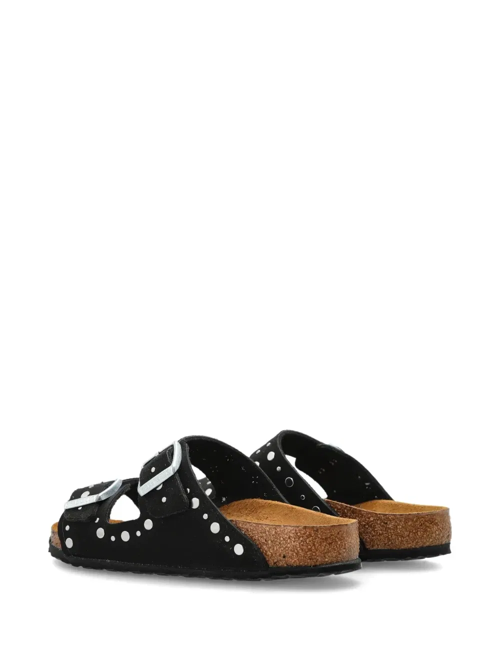 Сандалии Arizona с отделкой заклепками Birkenstock Kids, черный — фото 3