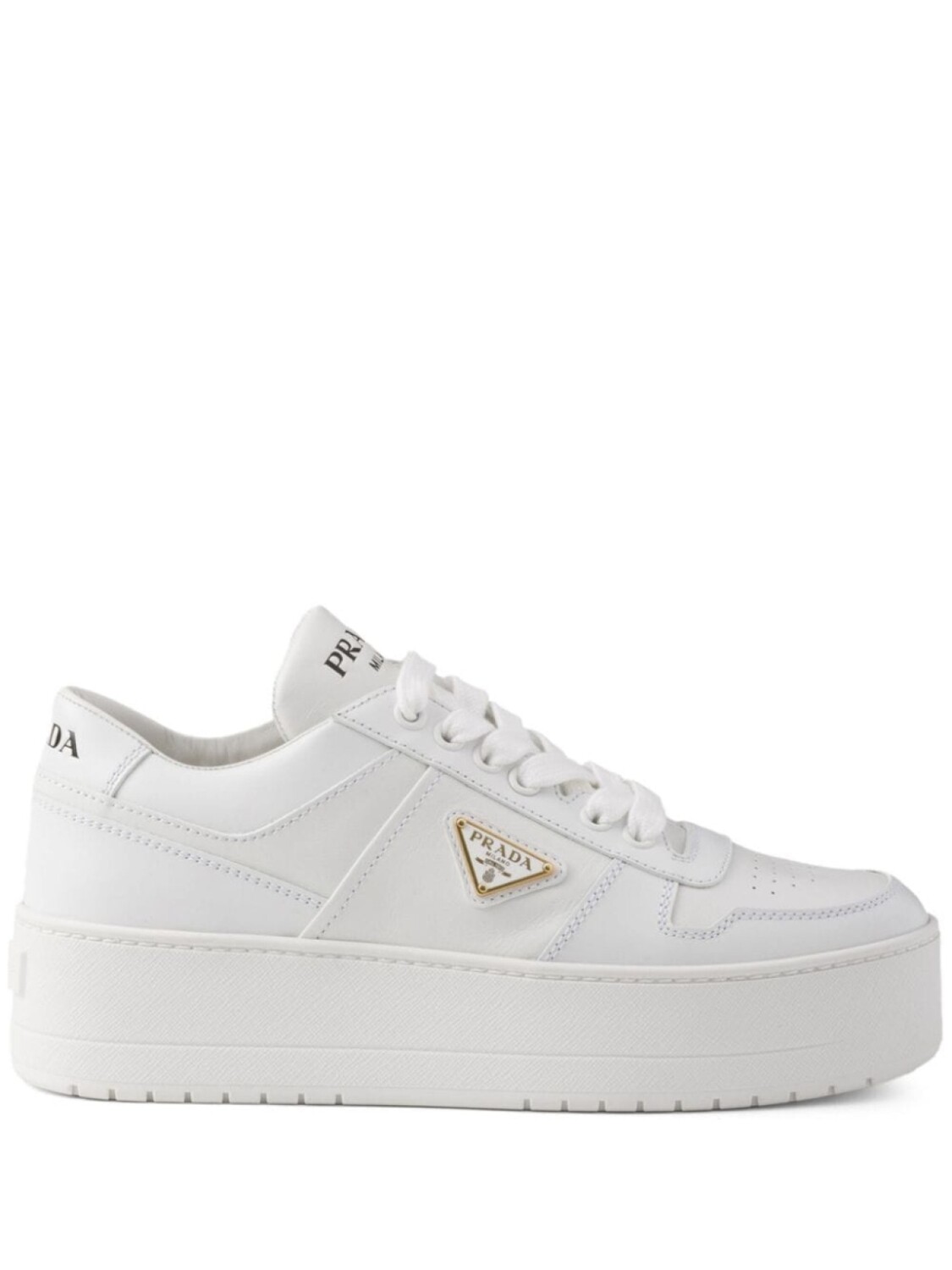 Prada кроссовки Downtown Bold из кожи, белый