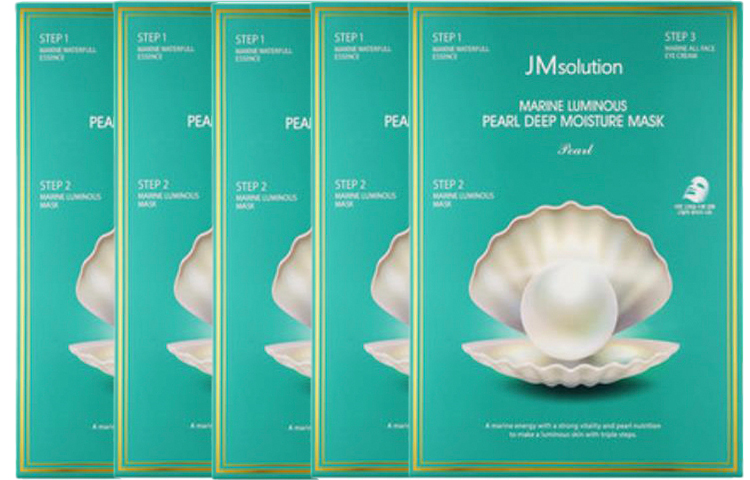 JM Solution Pearl Trilogy маска для лица успокаивающая увлажняющая для всех типов кожи 10 шт/уп *3*4*5 JMsolution — фото 4