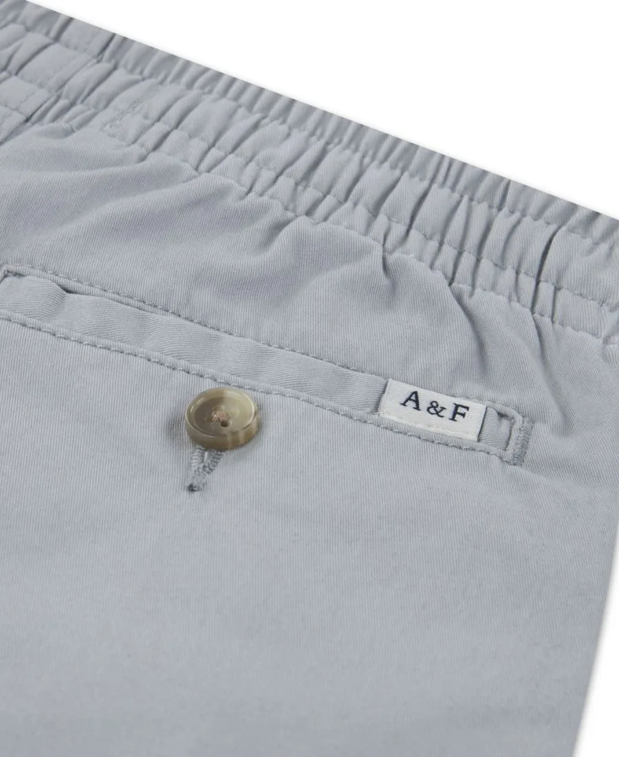 Детские свободные брюки-чиносы на резинке Abercrombie kids, светлый-серый — фото 3