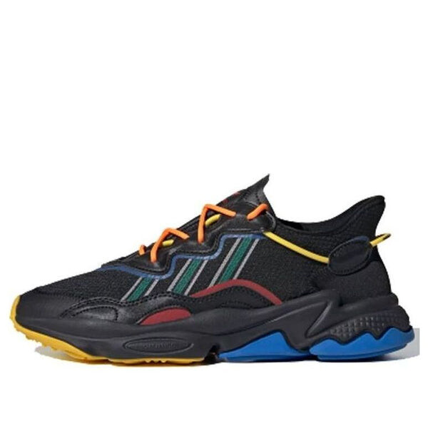 

Кроссовки angel chen x ozweego 'black collegiate green' Adidas, мультиколор