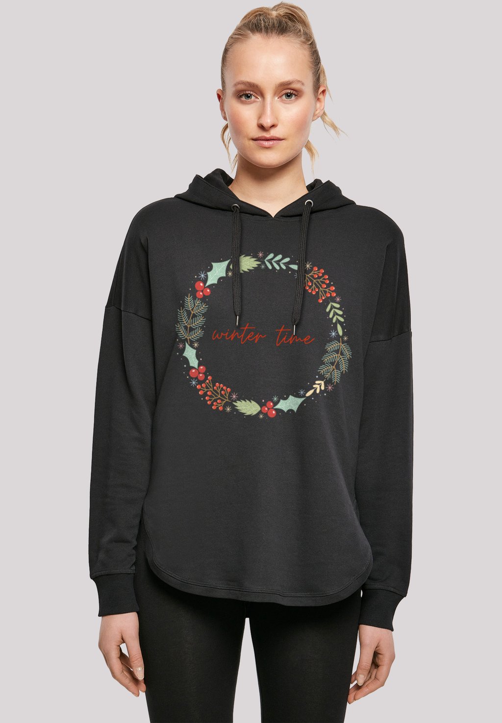 

Толстовка с капюшоном WINTER TIME F4NT4STIC, черный