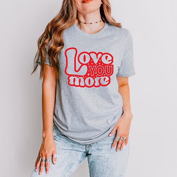 

Футболка Love your more bubble с коротким рукавом Simply Sage Market, Heather Grey