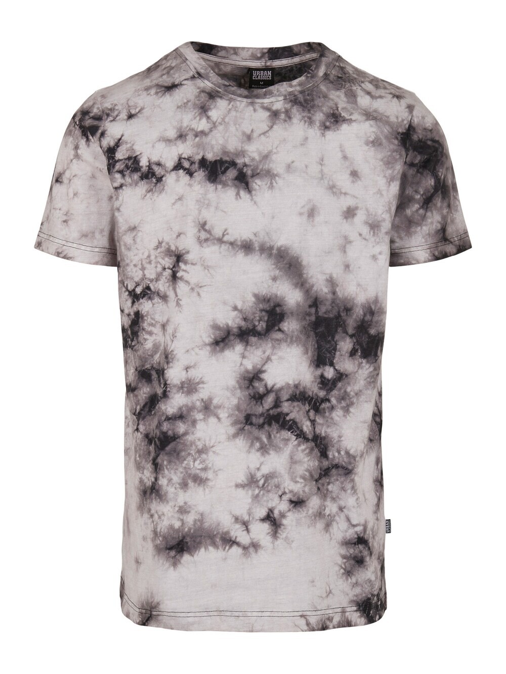 

Футболка Urban Classics Black Tie Dye Tee, черно-белый, Черный, Футболка Urban Classics Black Tie Dye Tee, черно-белый