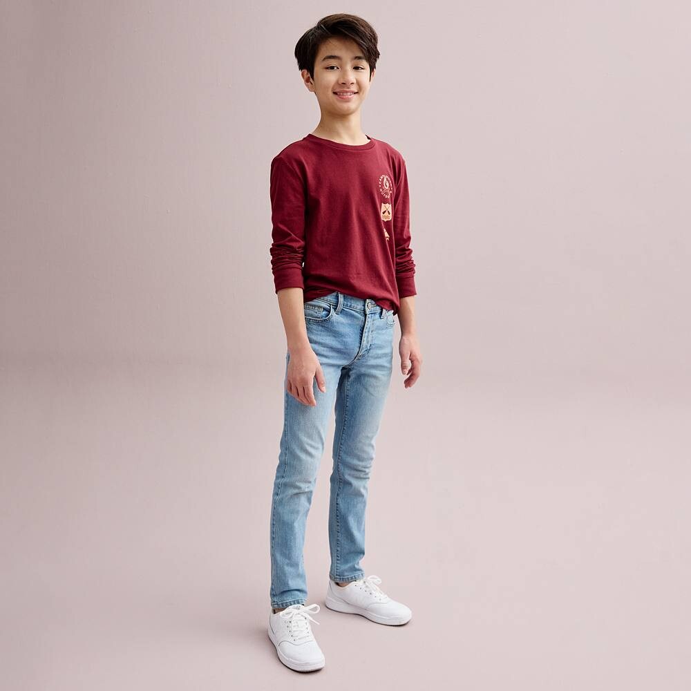 Джинсы прямого кроя Flexwear Sonoma Goods For Life для мальчиков 8–20 лет обычных и хаски размеров, цвет Medium Rinse — фото 3