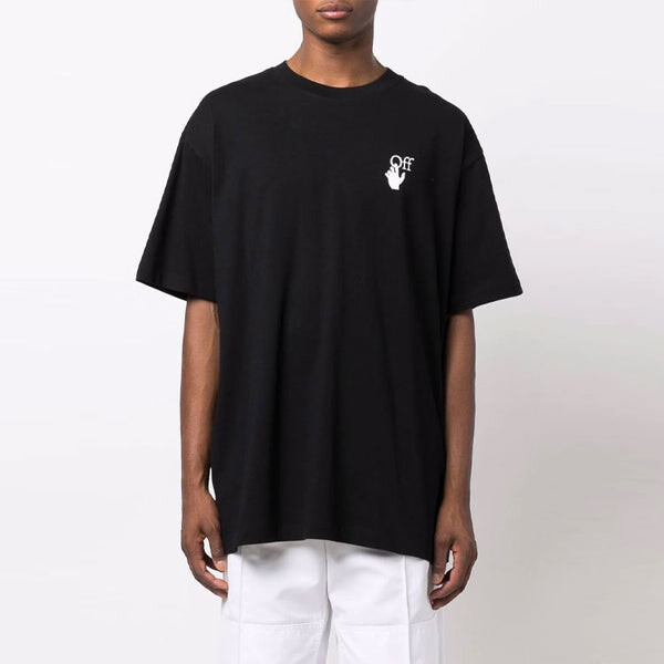 Футболка fw21 caravaggio painting short sleeve loose fit black Off-White, черный — фото 4