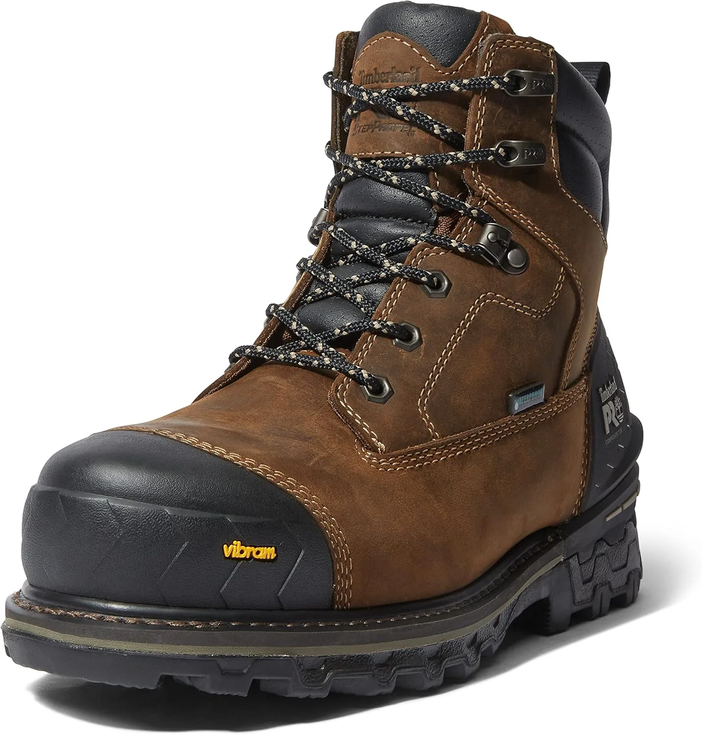 Мужские ботинки Timberland PRO Boondock HD с композитным носком, водонепроницаемые и утепленные, 6 дюймов, золотой — фото 3
