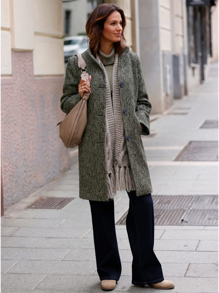 

Короткое пальто в оливково-синем цвете WITT WEIDEN