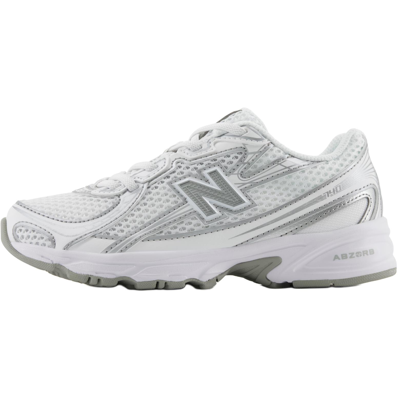 

Низкие кроссовки для бега NB 740 для детей New Balance, белый/серый/серебряный