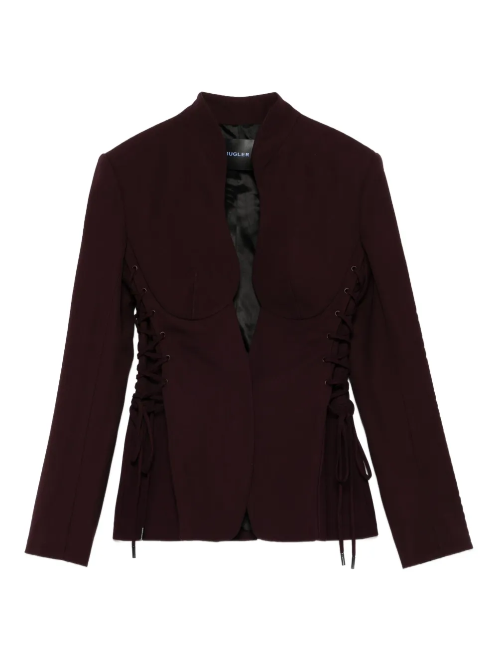 

Скульптурная куртка на шнуровке Mugler, красный