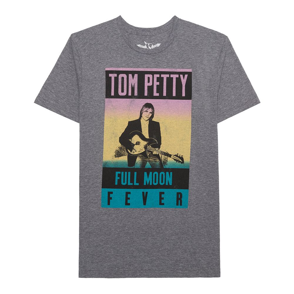 

Мужская футболка с рисунком Tom Petty Full Moon Fever Licensed Character, цвет Graphite Heather