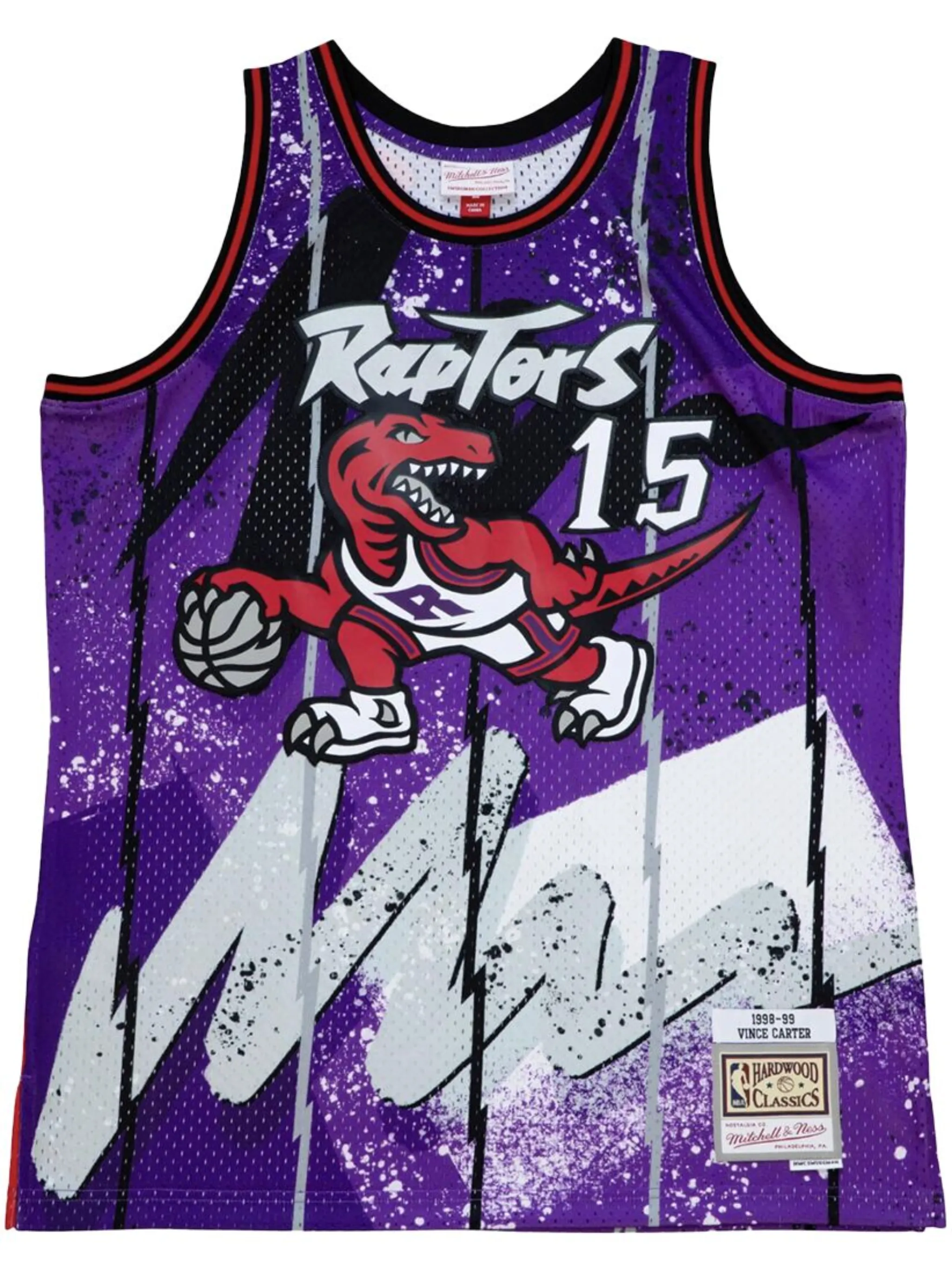 

Топ NBA Raptors 1998 Vince Carter Hyper Hoops Swingman Mitchell & Ness, фиолетовый