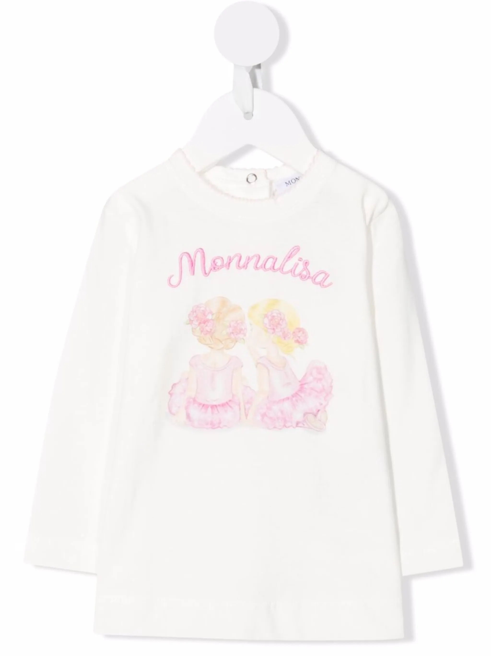

Футболка с графичным принтом Monnalisa, белый