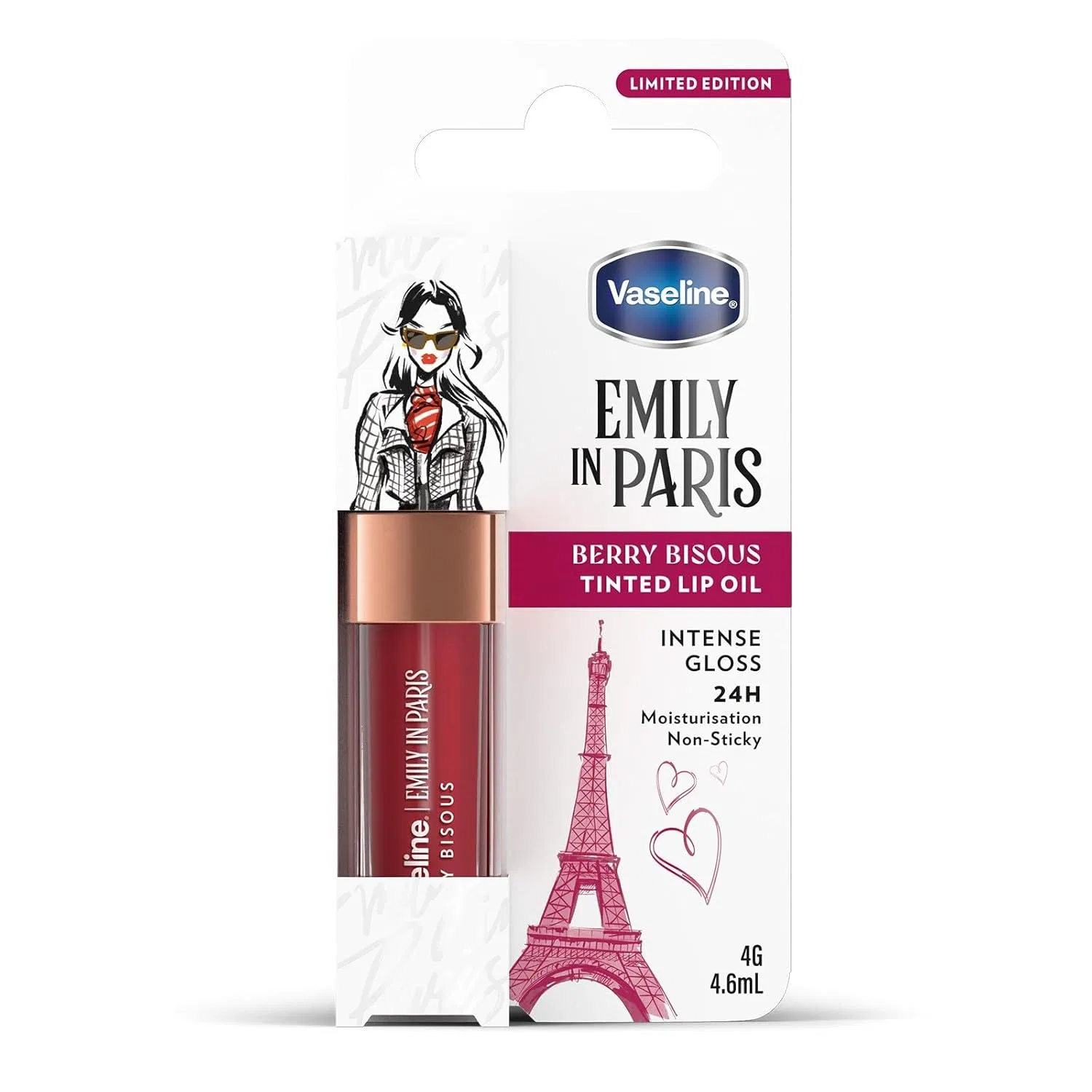 Масло для губ Vaseline x Emily in Paris «Berry Bisous» Vaseline, Berry Bisous — фото 2