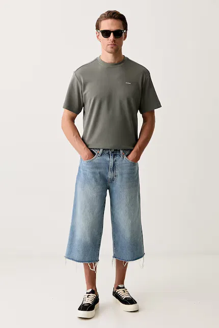 Шорты джинсовые свободные 478 багги Capri Levi's, синий — фото 2