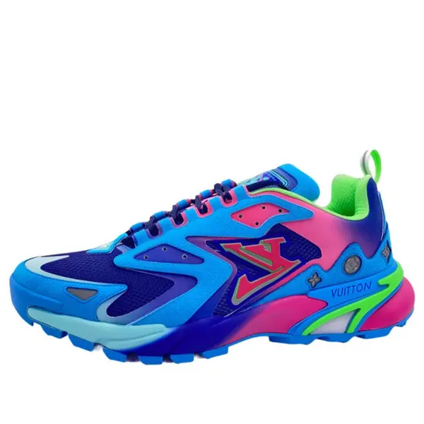 

Кроссовки lv runner tatic sneakers 'blue pink green' Louis Vuitton, синий