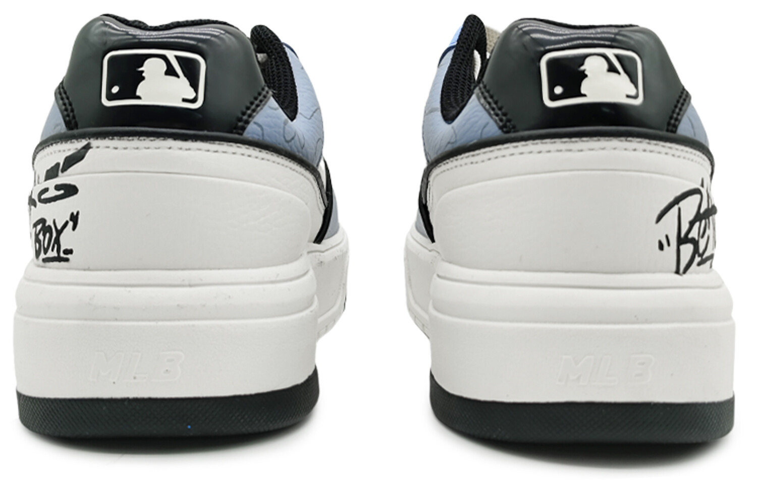 Кроссовки MLB Chunky Liner Skateboarding Shoes Unisex Low-top Washed Blue, синий — фото 4