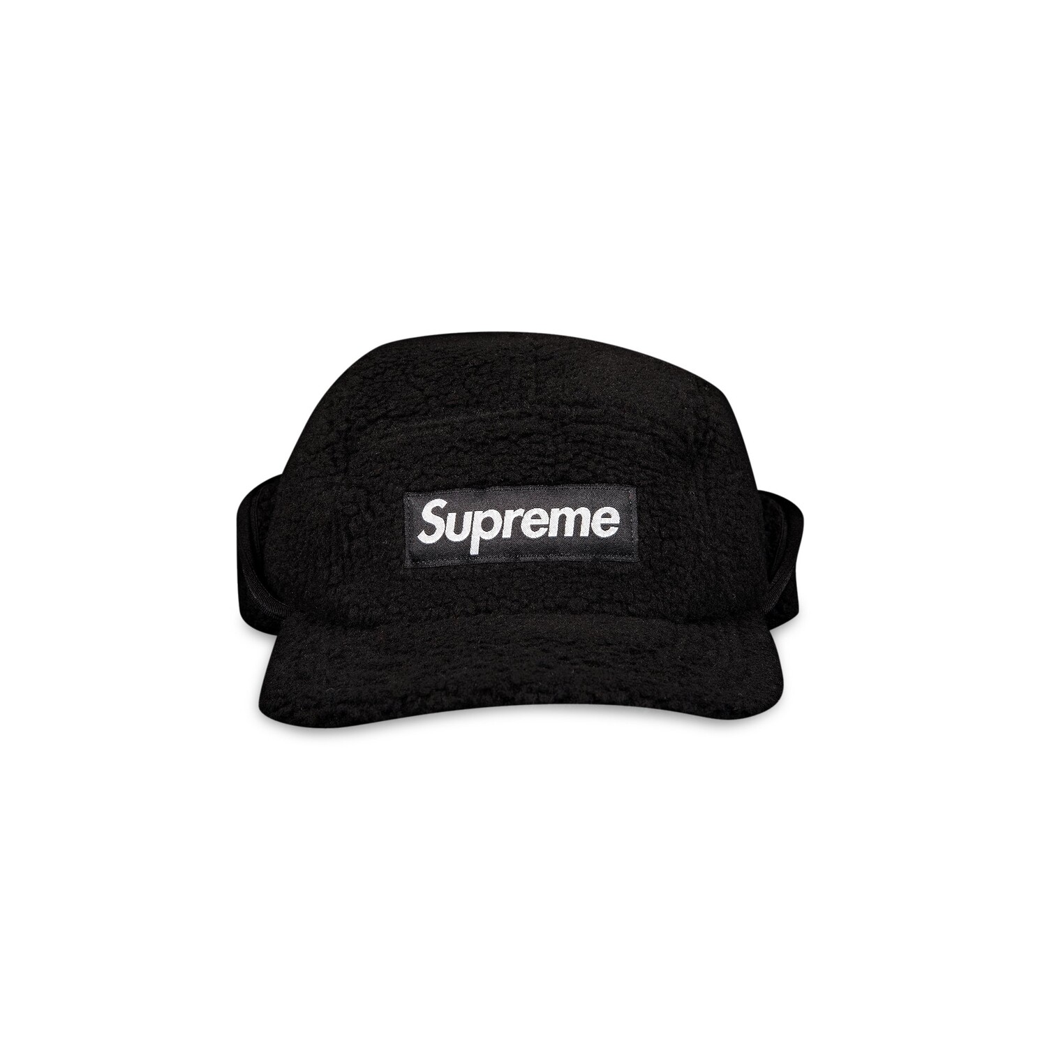 

Кепка-ушанка Supreme с глубоким ворсом, черная