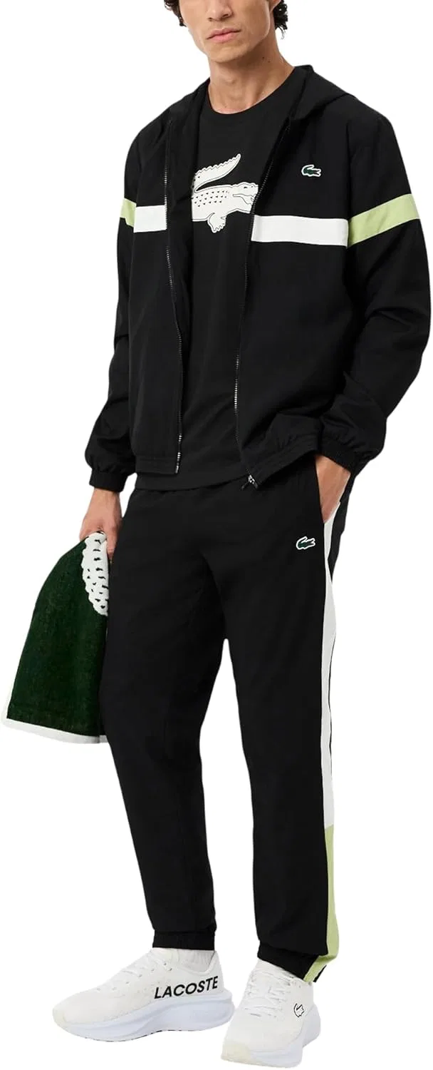 Футболка с длинным рукавом Lacoste Ultra Dry, черный/белый — фото 4