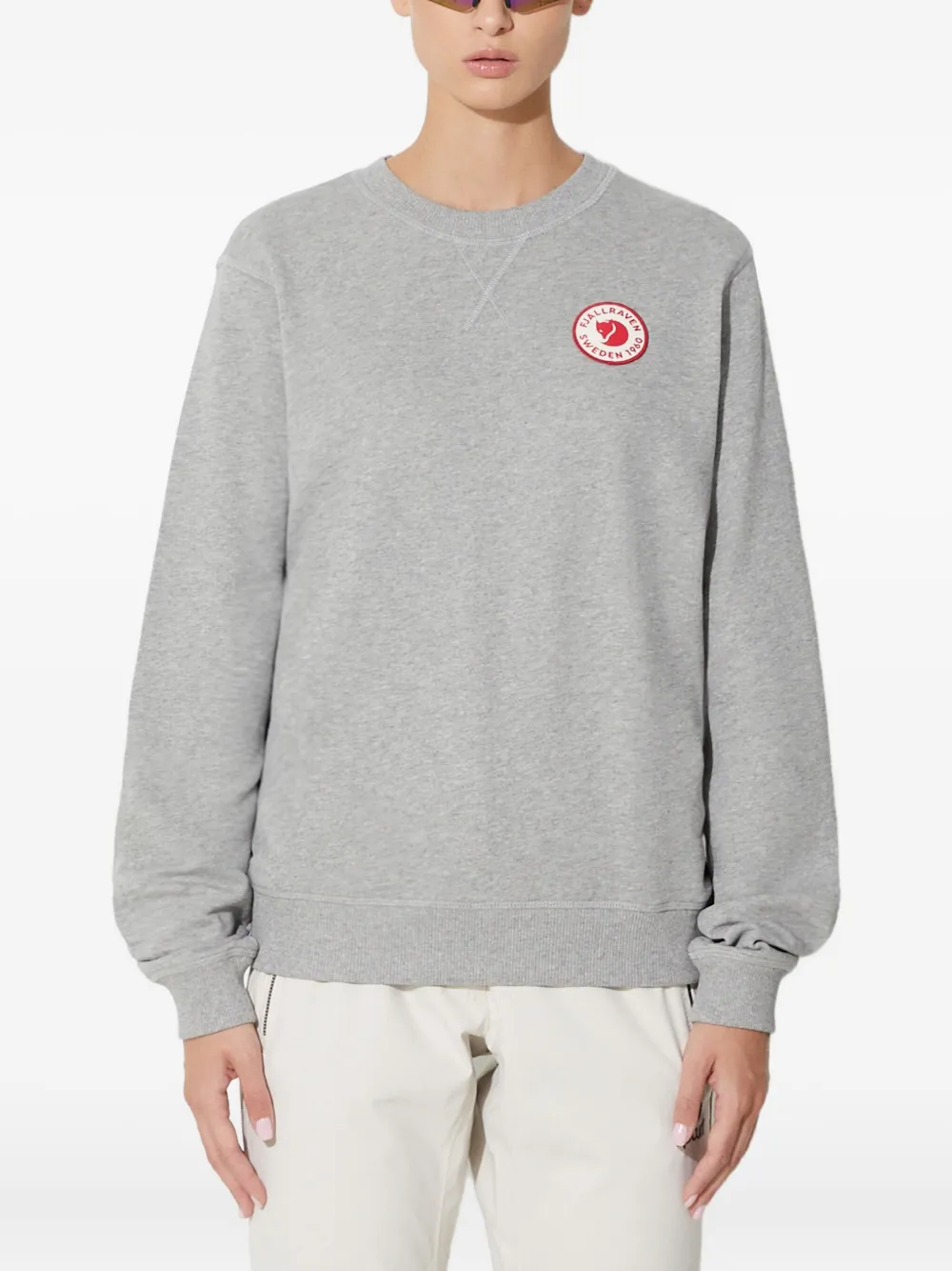 

Свитшот с нашивкой-логотипом Fjällräven, серый