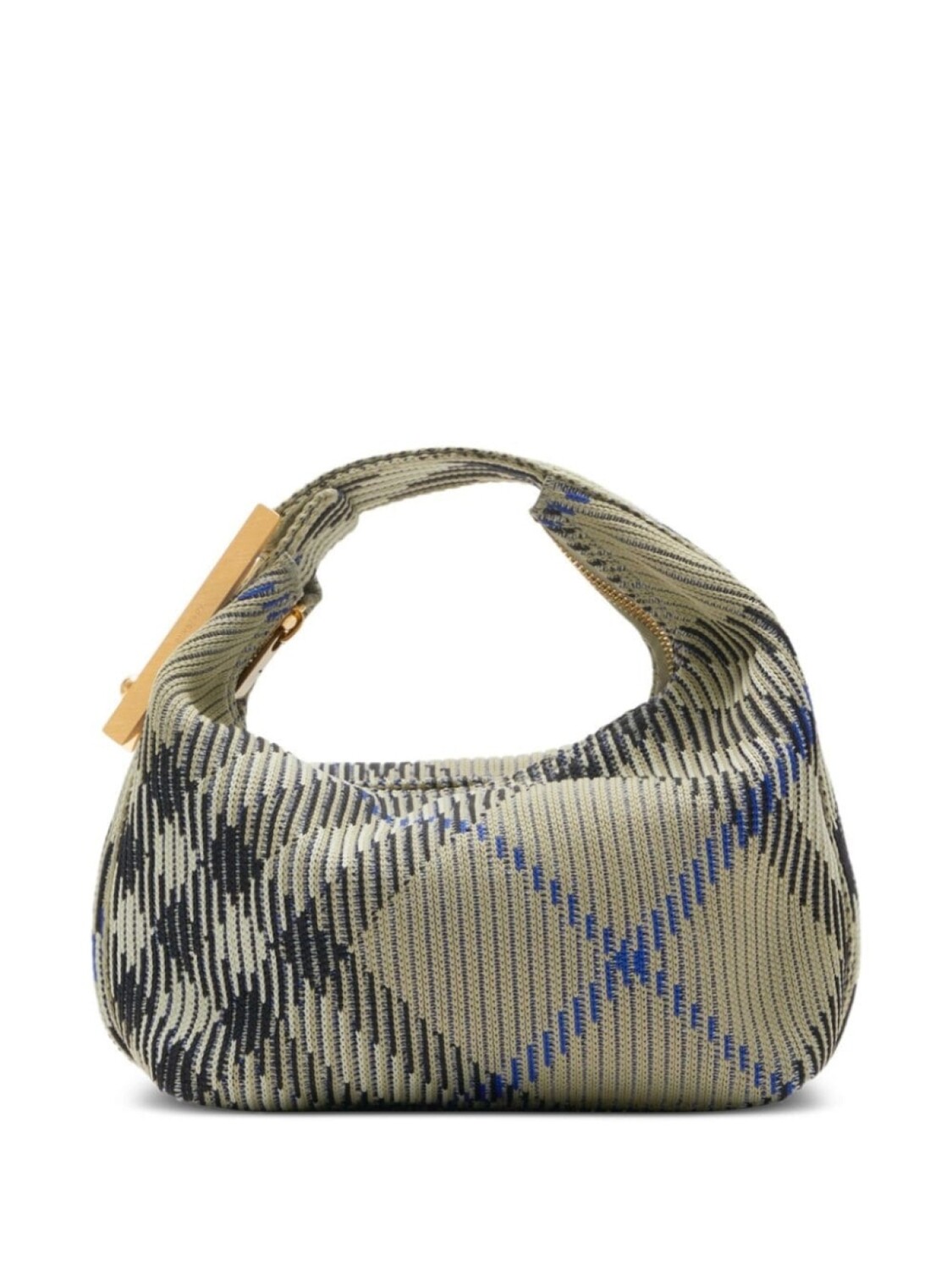 

Мини-сумка Burberry Peg в клетку, зеленый