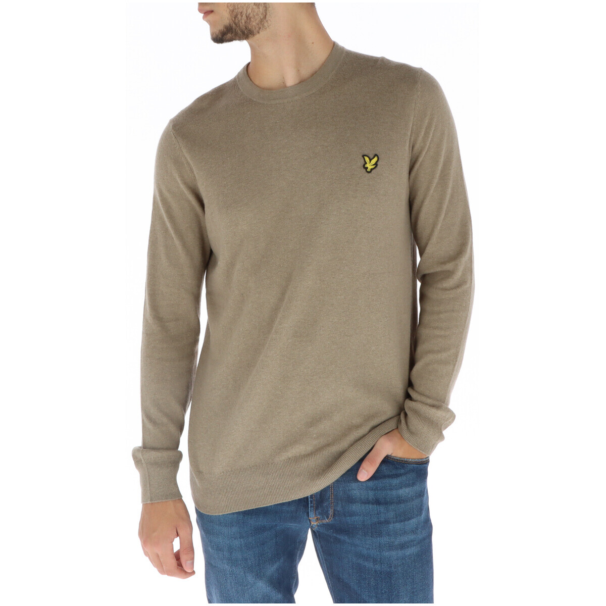 

Джемпер Lyle & Scott с круглым вырезом, коричневый