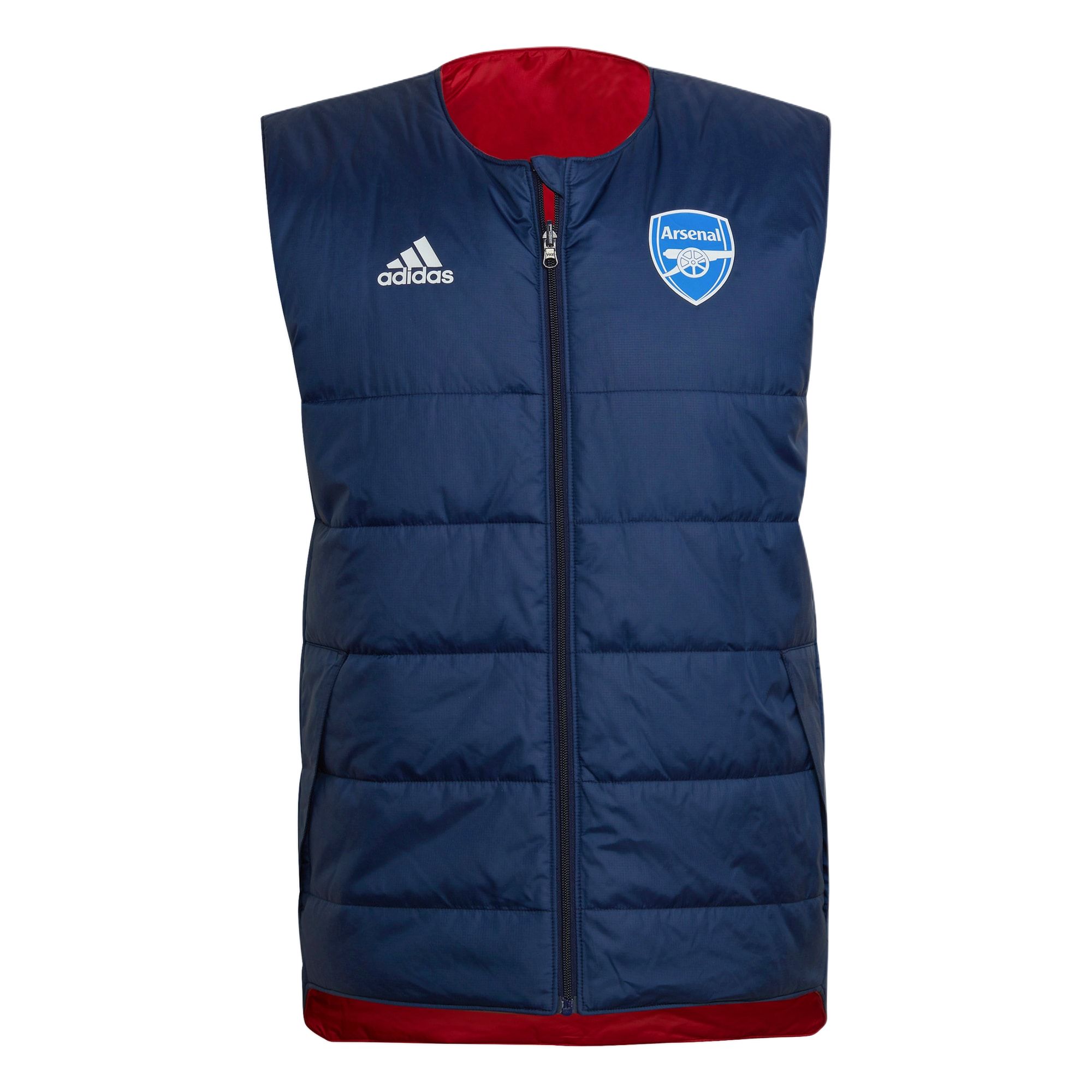 

Adidas Жилет Arsenal AFC X TFL PD V мужской, College Navy/Dark Reddish Purple