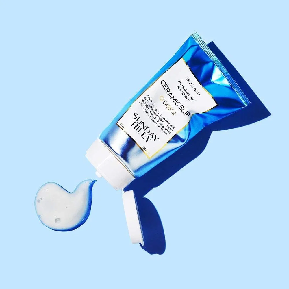 Очищающее средство для лица с глиной Sunday Riley Ceramic Slip Cleanser, 150 мл, зеленый — фото 2
