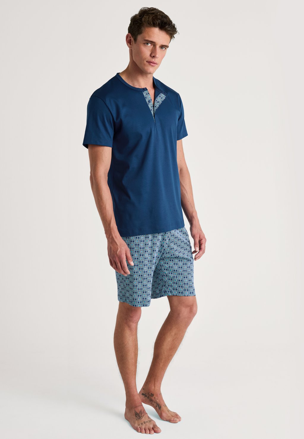 

Пижама KURZ SET - Pyjama set Calida, синий
