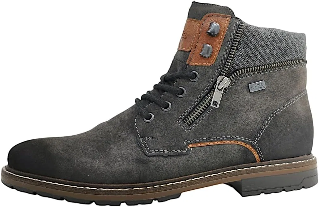 Мужские ботинки Rieker 13743 на шнуровке, Gray