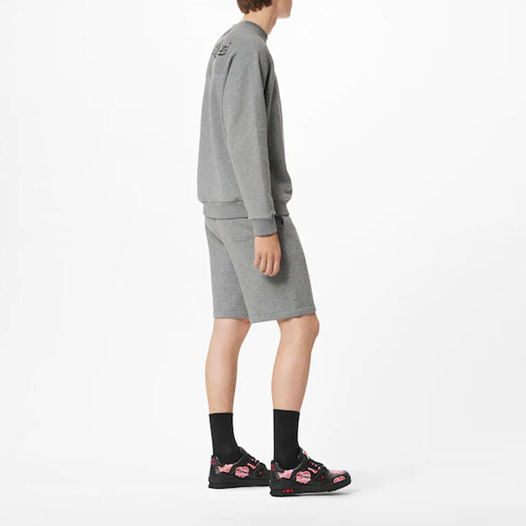 Новые квартальные продукты LV Sweatshirt Men Louis Vuitton, серый — фото 3