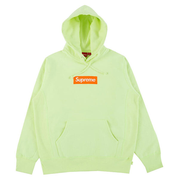 

Толстовка box logo hooded sweatshirt pale lime (fw17) Supreme, зеленый