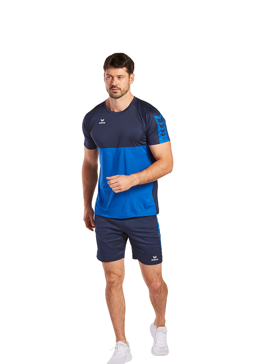 Футболка erima Six Wings, цвет new royal/new navy — фото 3