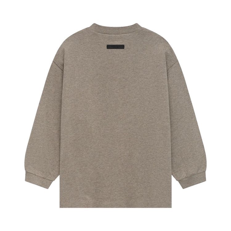 Футболка Fear of God Essentials Kids Jersey Long-Sleeve Tee, Heather Grey — фото 2