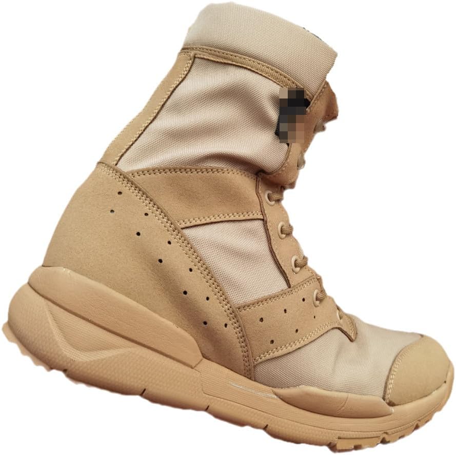 

Летние боевые боевые ботинки Мужчины-женщины Тренировки по скалолазанию Легкие тактические ботинки для активного похода Дышащие сетчатые обувь Suwequest, '47 Zipper Sand Canvas