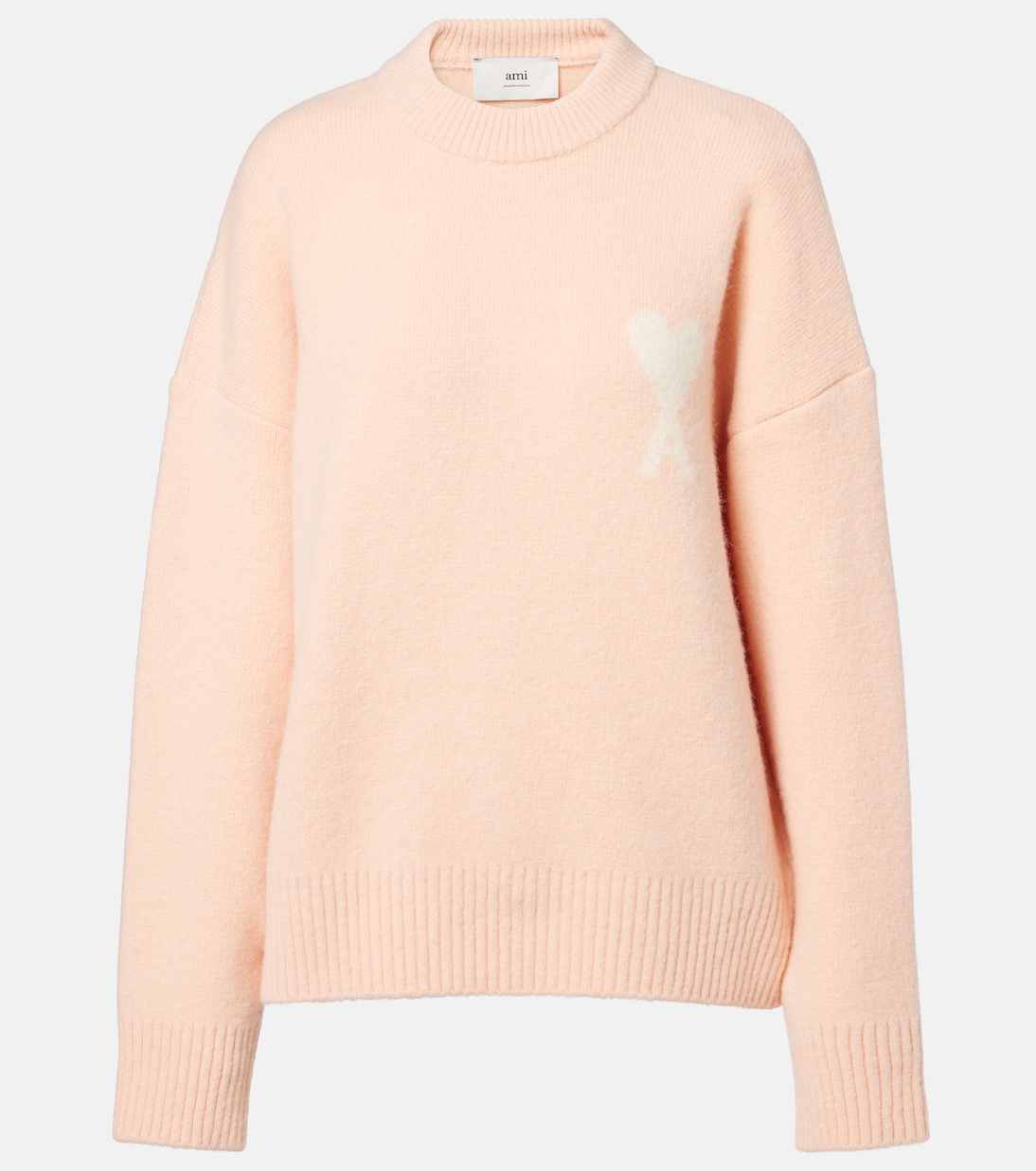 

Свитер Ami De Cœur из альпаки и смесовой шерсти Ami Paris, Poudre