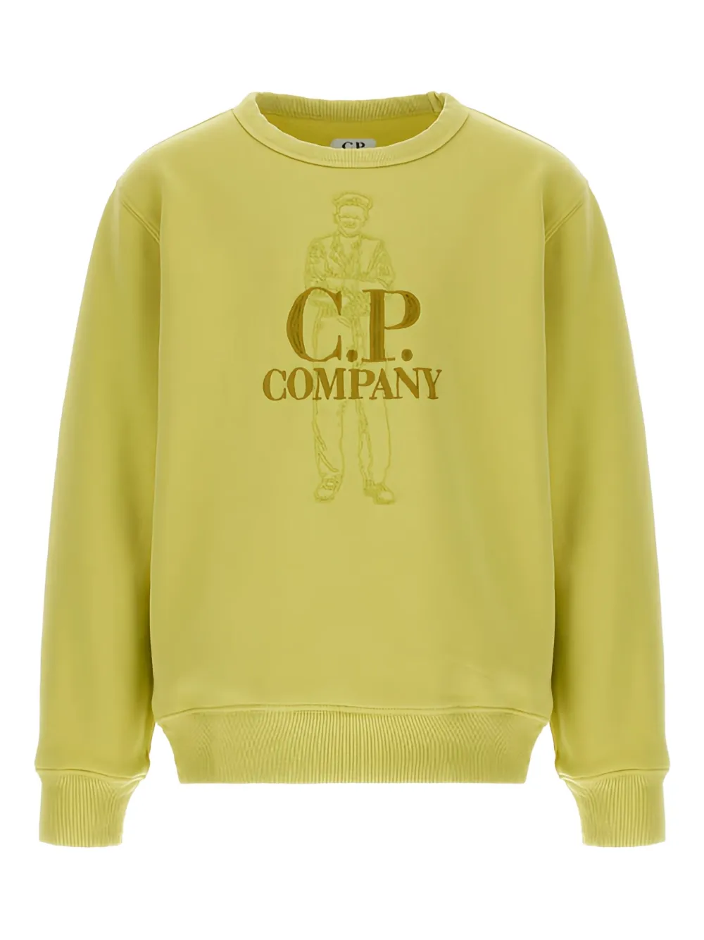 

Толстовка с вышивкой C.P. Company Kids, зеленый