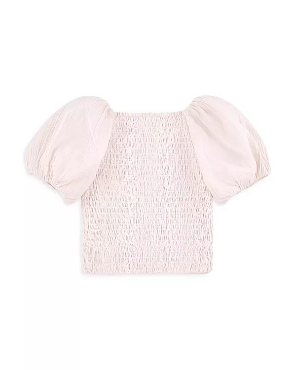 Детская блузка Emerson с пышными рукавами - для малышей и взрослых. Abercrombie Kids, розовый — фото 2