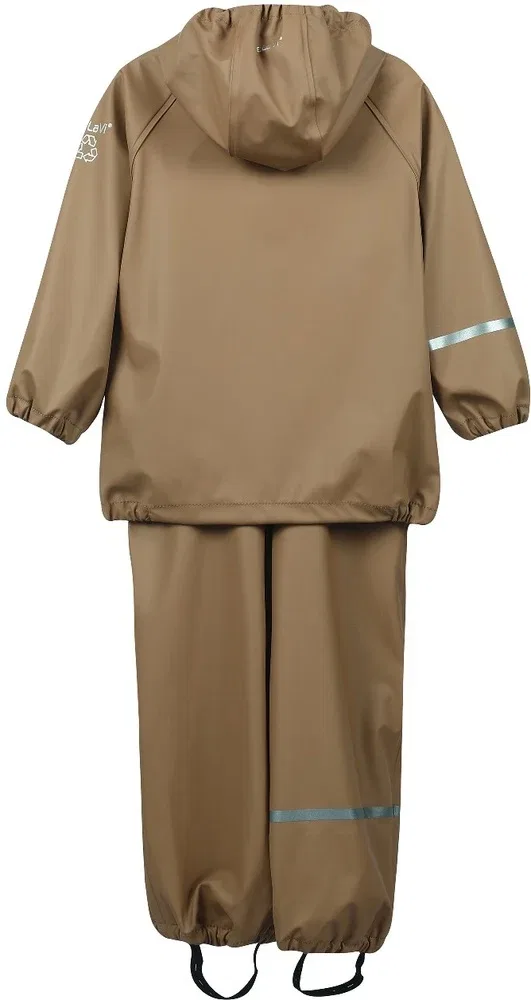 Детский дождевик Basic rainwear set-PU CeLaVi, коричневый — фото 2