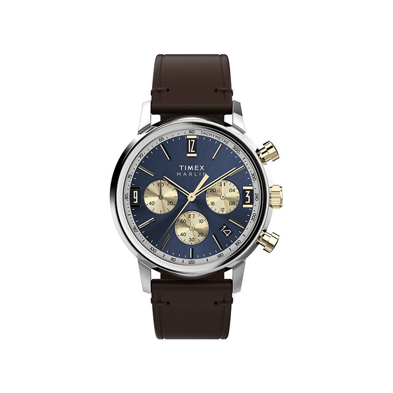 

TIMEX Часы Marlin Quartz 40mm, Blue Gold